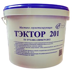 Мастика полиуретановая двухкомпонентная ТЭКТОР 201 (белый, 12,5 кг)