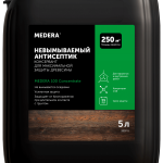 Антисептик для наружных и внутренних работ по дереву Medera 100 срок защиты до 55 лет (5 л) концентрат 1:10