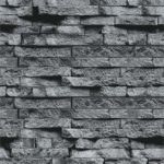 Минерит плита огнеупорная Фаспан Серый Камень (1200х600х8мм) Вертикаль
