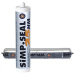 Клей-герметик без растворителей SIMP SEAL 25HM (черный, 290 мл) Италия!